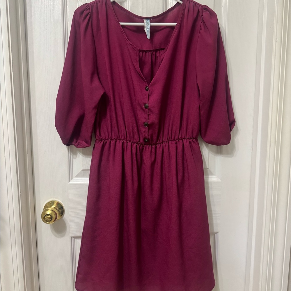 Elegant Burgundy dress